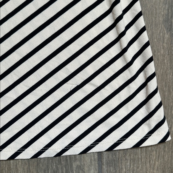 H&M Black & White Striped V-Neck Spaghetti Strap Dress, Size XXL - Picture 8 of 8